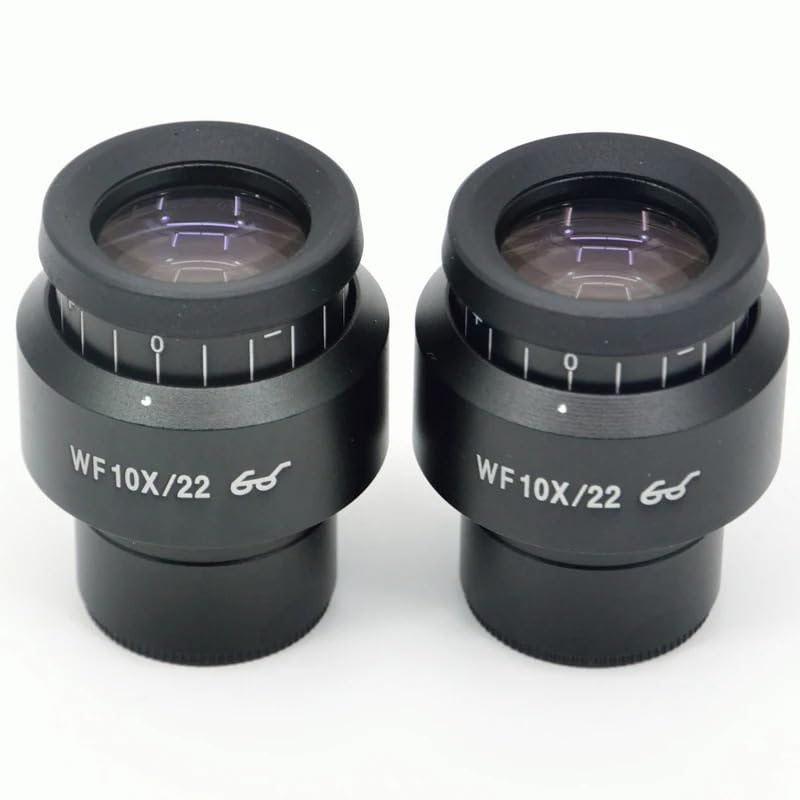 2 sztuki dopasowania WF10X/22 okulary szerokopolowe średnica 30 mm mocowanie mikroskopu akcesoria do lornetki trójkularowe mikroskop stereo (2 szt. czarne)