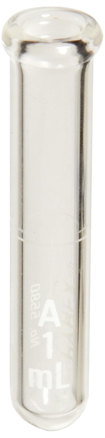 Corning Pyrex 5580-1 1ml Class A Volumetric Round Bottom Flask with Heavy Duty Rim (2 Packs of 6)