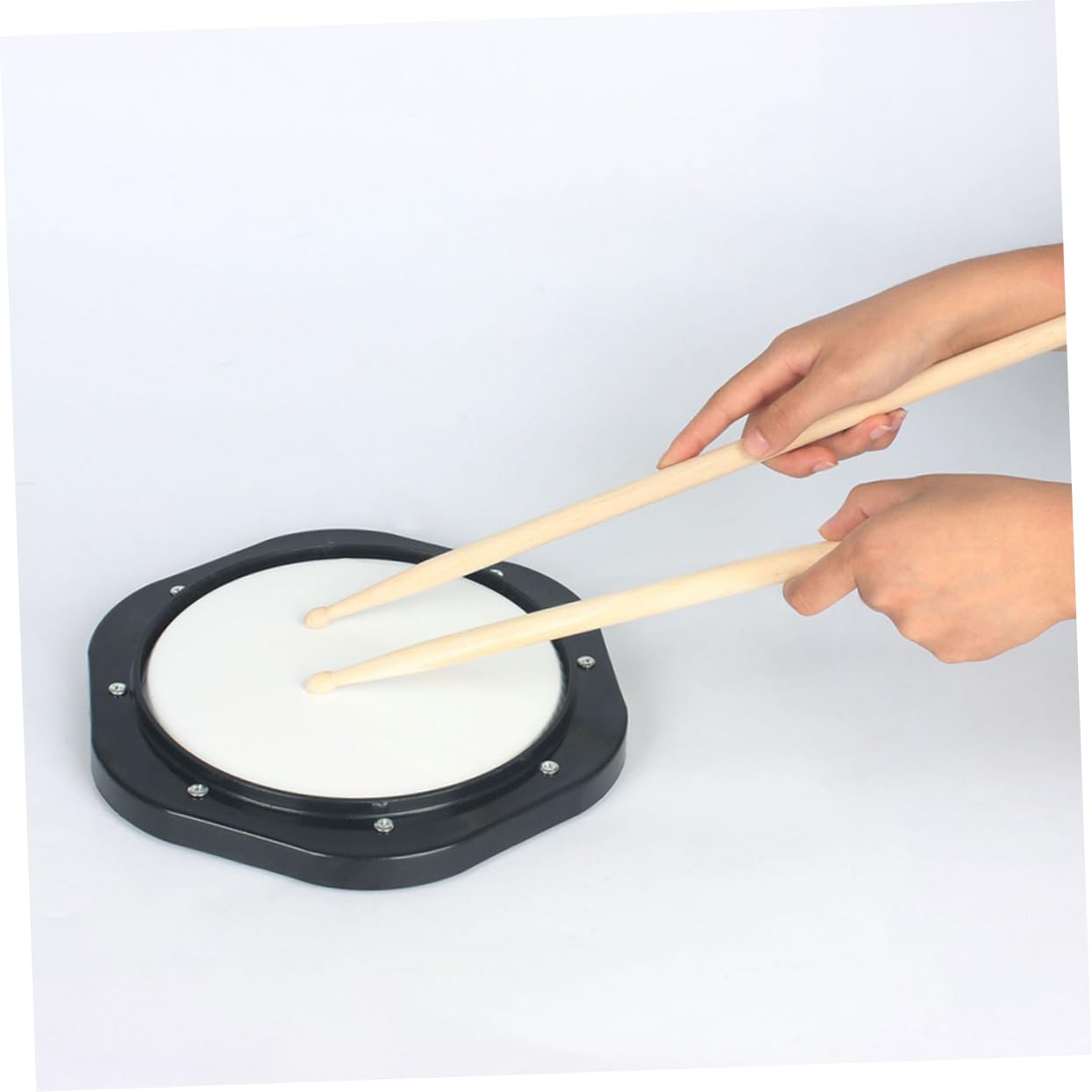 Pad de Práctica de Batería de Plástico de 10 Pulgadas Negro