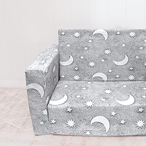 Truwelby Kids Sofa, Glow In The Dark Toddler Chairs Children's 2 In 1 Convertible Sofa To Lounger - Extra Soft Flip Open Chair & Sleeper, Kids Couch For Kids Girls Boys #TOP7