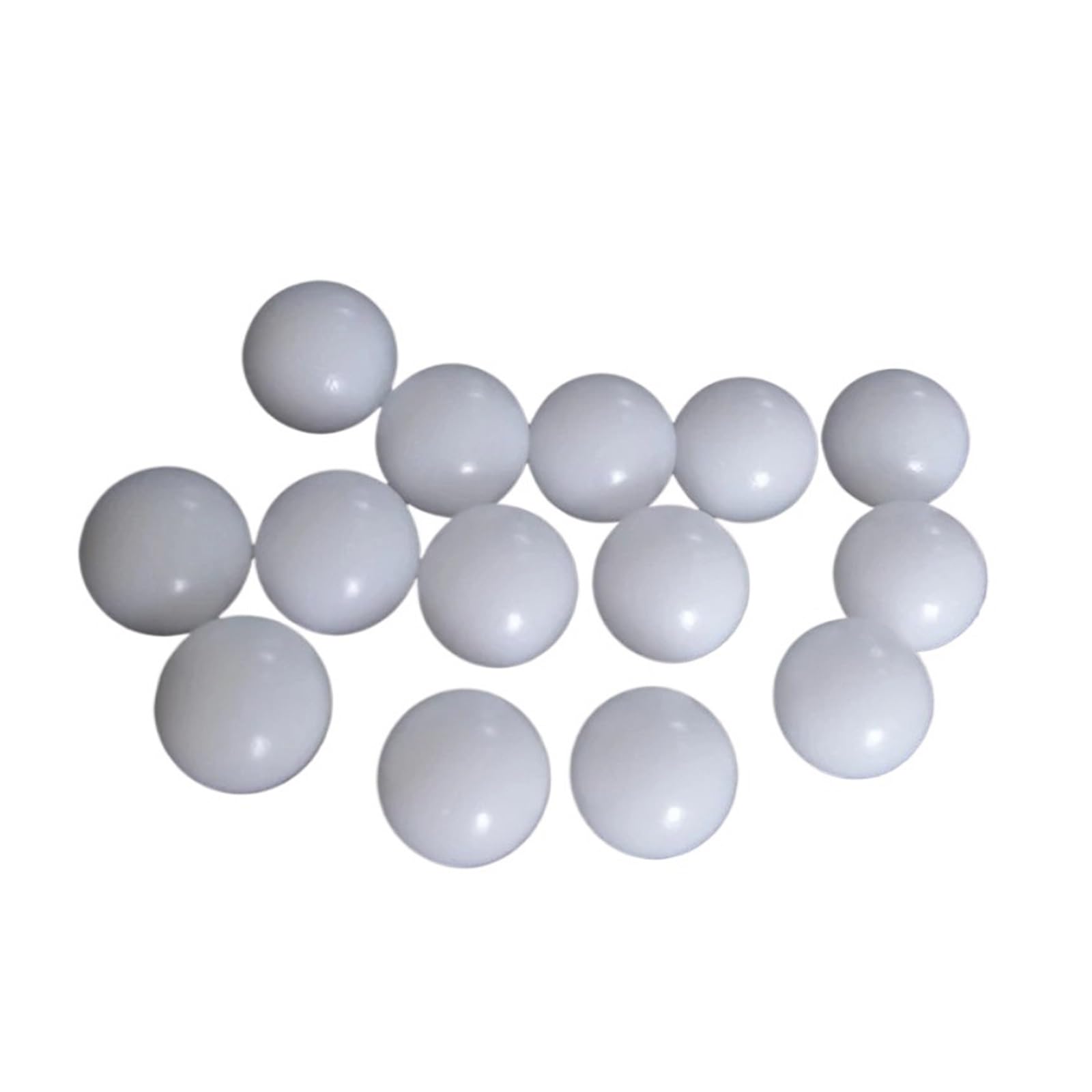 LIUCH POM-Kunststoffkugel Durchmesser 2 2,38 2,5 2,778 3 3,175 3,969 4 4,5 4,763 5 5,556 6 6,35 6,95 7 mm bis 15 mm Präzisions-Vollkugel weiß(100pcs,15mm)