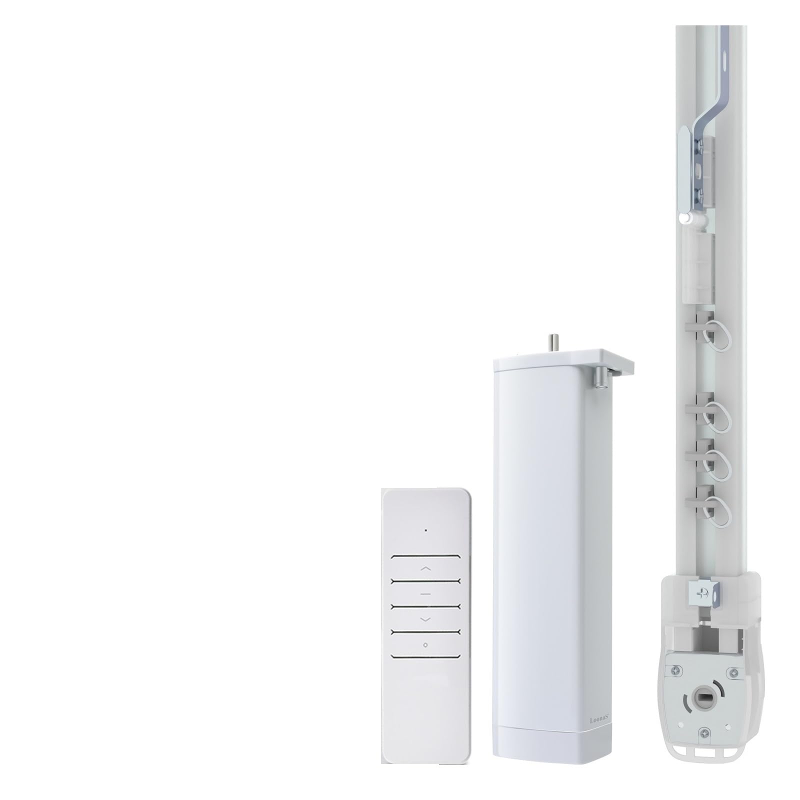 Pista Motorizada Más Corta Rod Inteligente del Sistema 1.3m M del Motor 3ro Elegante Eléctrico De La Cortina De WiFi(Motor Rail sheer3.2m)