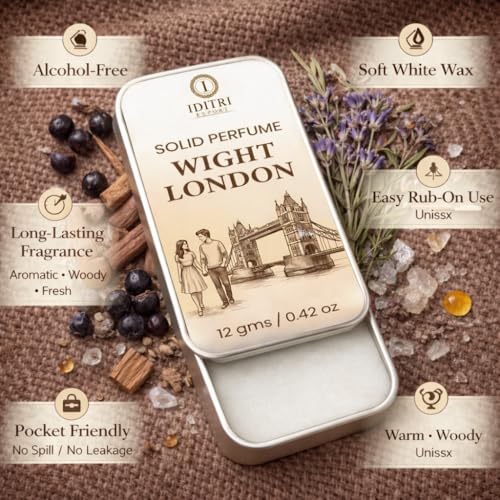 Image of Solid Perfume |wight london&Cool Epic Alcohol Free Wax Perfume Balm, Long Lasting | Pocket Tin 12g, Pack Of 2| Non Greasy Smooth Glide, Travel Friendly Unisex Gifts He Or Her