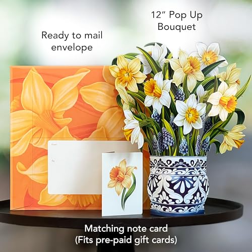 Freshcut Paper 3703 Pop Up Cards, Paper Flower Bouquet 3D Popup Greeting Cards thumb #5