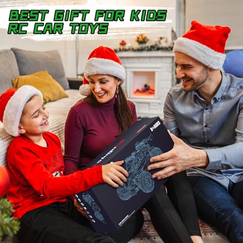 kolegend Remote Control Car 50+Min RC Cars Toys 1:12 Scale Monster Trucks 20KM/H Remote Control Monster Truck with LED Headlight and Rechargeable Battery Gifts for Boys 8-12,Green