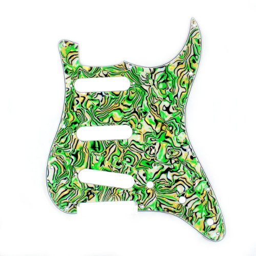 (D69)Custom 4 Ply Guitar Pickguard Fits Strat SSS pickup holes, Unique Psychedelic