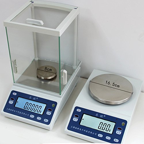 Bilance elettroniche di precisione da Laboratorio da 60 g/100 g/200 g/500 g Max 0,1 MG/1 MG Forniture per Laboratori scolastici Bilance analitiche digitali Bilance 220 V (100 g/0,1 MG)