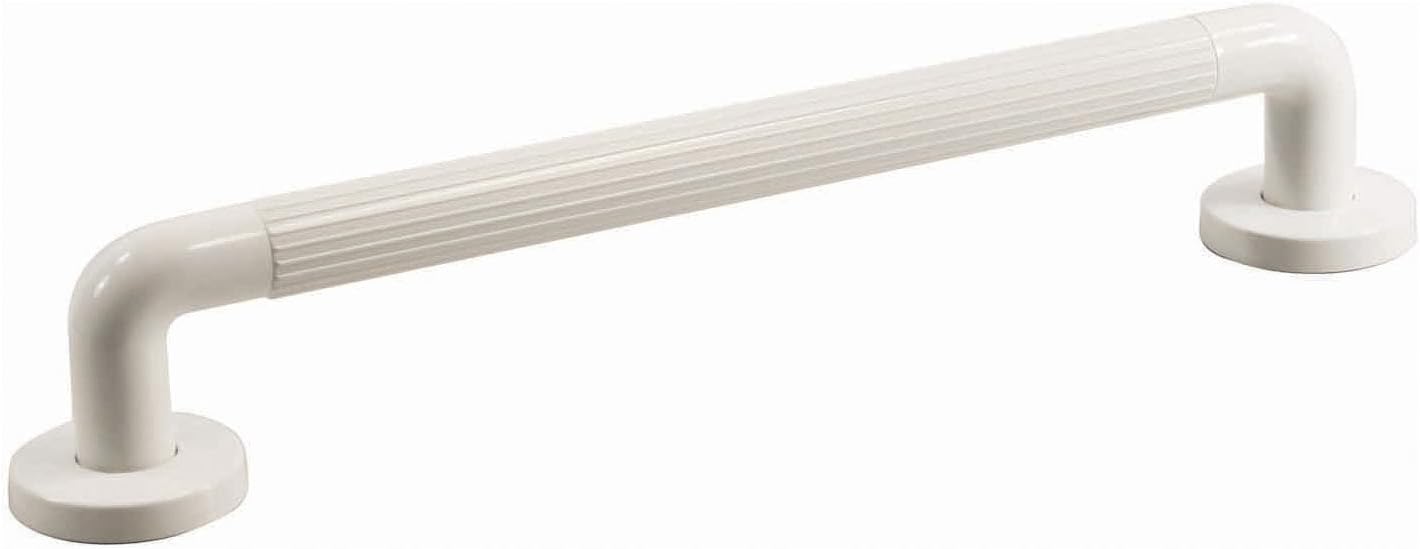Aidapt Safety 450mm (18") Ribbed UPVC Plastic Grab Bar Support Rail Aid