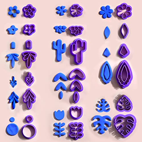 Baborui 200Pcs Polymer Clay Cutters, Set Of 22 Clay Cutters, 8Pcs Circle Clay Earring Cutters With 170Pcs Clay Earring Making Kit, Polymer Clay Tools For Polymer Clay Jewelry Making #TOP3