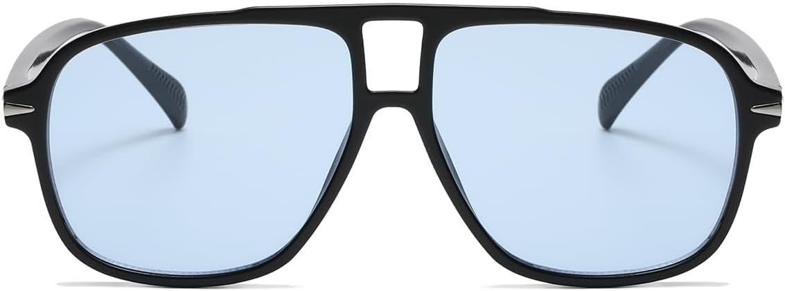 NIDOVIX Retro Aviator Sunglasses for Women Men Vintage 70s Square Classic Aviator Shades Sun Glasses UV400 Protection - Image 2