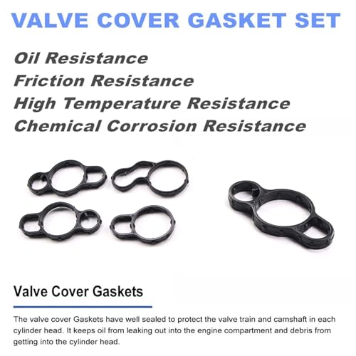 Image of AUCERAMIC Valve Cover Gasket Fit for 2016-2021 Chevy Spark 1.4L L4 12649041 12649042