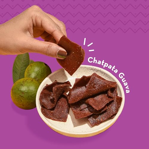 Image of GO DESi Chatpata Guava Candy, 150g, Fruit Snacks, Guava Bites, Dehydrated (Pack of 3)