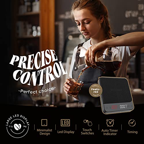 Bilancia da caffè digitale con timer, CestMall 5