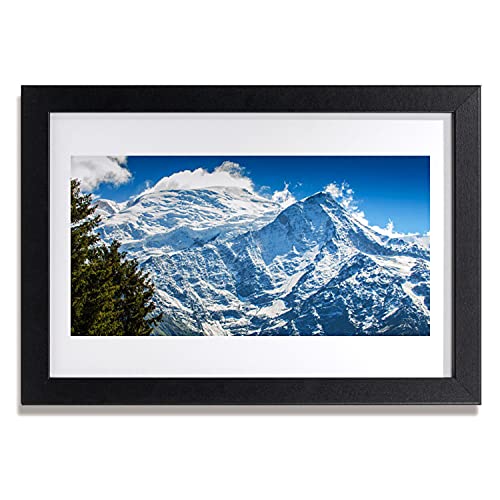 Affiche encadrée 30x20 cm Tulup paysage de montagne et arbres pour décoration murale de salon