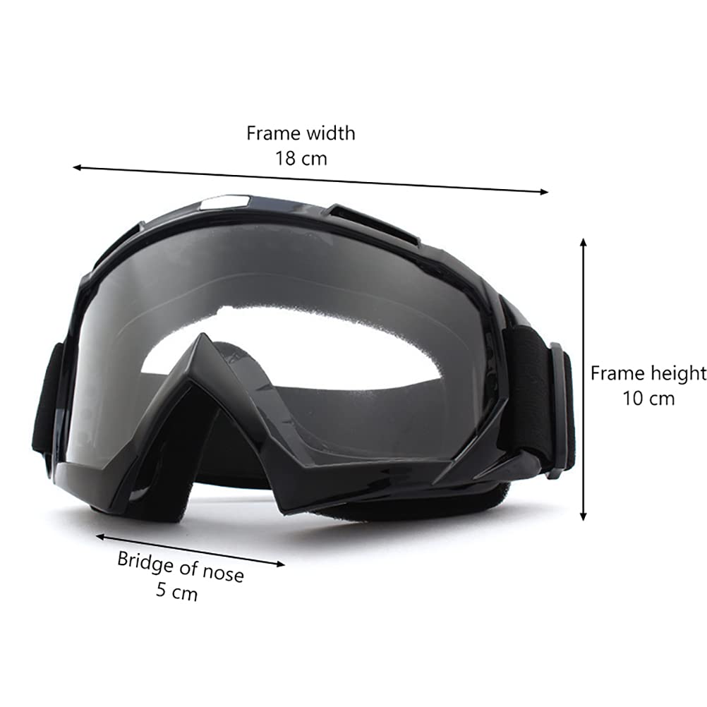 spier Occhiali da moto, anti-UV ATV, occhiali da motocross, dirt bike, mountain bike, da corsa, per uomo, donna, bambini, ragazzi e adulti