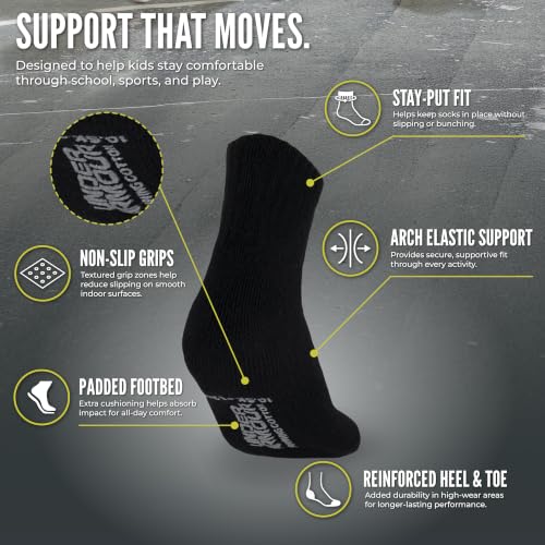 Image of Under Armour boys Multi Pack Essential Quarter Sock