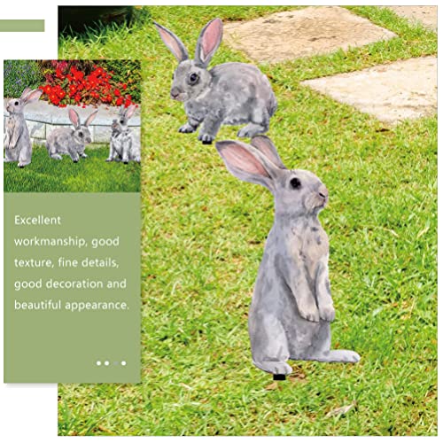 Hanabass 3Pcs Easter Bunny Garden Stake Outdoor Rabbit Lawn Sign For Spring Easter Holiday Decor #TOP5
