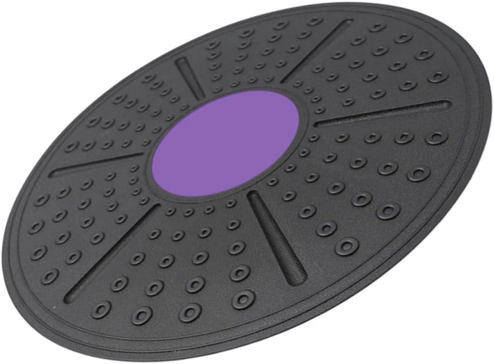Equilibrium Sense Training Board Rotating Balance Pedal with Tilt Range for Core Strength and Coordination Home Fitness Accessory Durable Purple