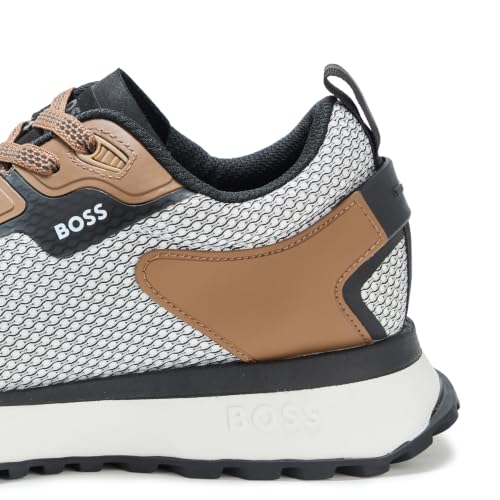 Image of BOSS Men's Big Logo Mesh Mix Lace Up Sneaker
