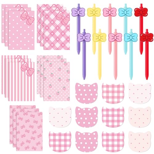 Resurhang 45 Pcs Pink Cat Party Favors Gifts for Little