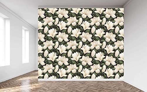 Image of CABANA HOMES Wall Stickers Botanical DIY Flower Wallpaper for Decals (45 x 125 cm, 2 Rolls) (12 sq. ft) Decorative Self Adhesive Home Decor Bedroom Living Room Drawing Room, Green