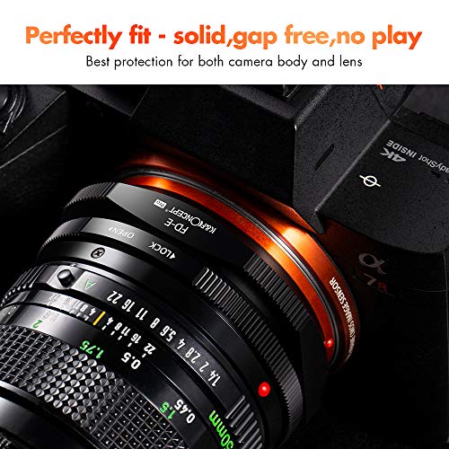 Image of K&F CONCEPT FD to E Mount Lens Mount Adapter Plus, Manual FD FL Lens Adapter with Matting Varnish Design Compatible with Sony E Mount Cameras
