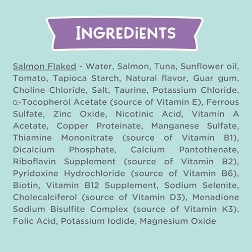 Image of LOVE, NALA - Natural Adult Cat Wet Food - FLAKED Salmon in Broth - Grain Free, Non-GMO, Lean Protein with Omega 3, Added Minerals & Vitamins - 12 Pack, 2.4 lbs.