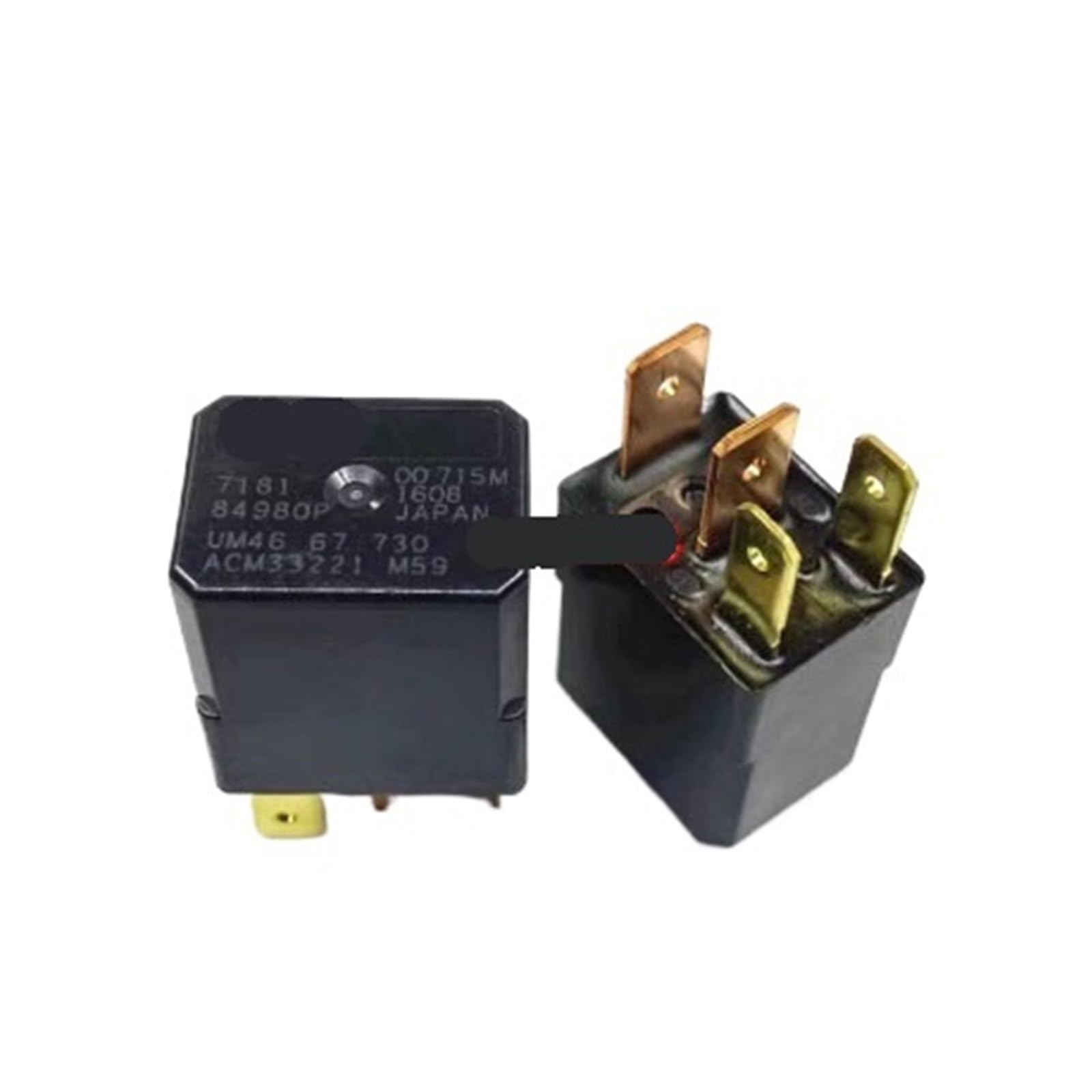 Relé automotriz ACM33221 12v tipo impermeable recambio universal de un pin 2