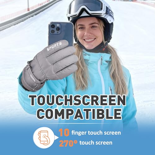 Unisex Waterproof Winter Gloves Touchscreen,Windproof Thermal Ski Gloves for Men Women, Warm for Snowboarding, Hiking, Running,Outdoor Activities - Image 7