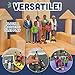 Creative Minds Marvel Education African American Family Toy Figure Set for Kids Ages 3+, Set of 8 Inclusive and Diverse Dollhouse Toy Figurines, Multicolor