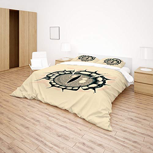 Parure de lit microfibre de polyester Cheshongg ultra douce 3 pièces