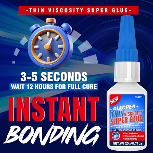 20g Thin CA Glue (2-3 CPS), 2-5 Second Cure Time - Ideal for Hobbies and Precision Work: Woodworking, Model Making (Cars, Airplanes), Pen Turning, Inlays, and Surface Stabilization - Image 2