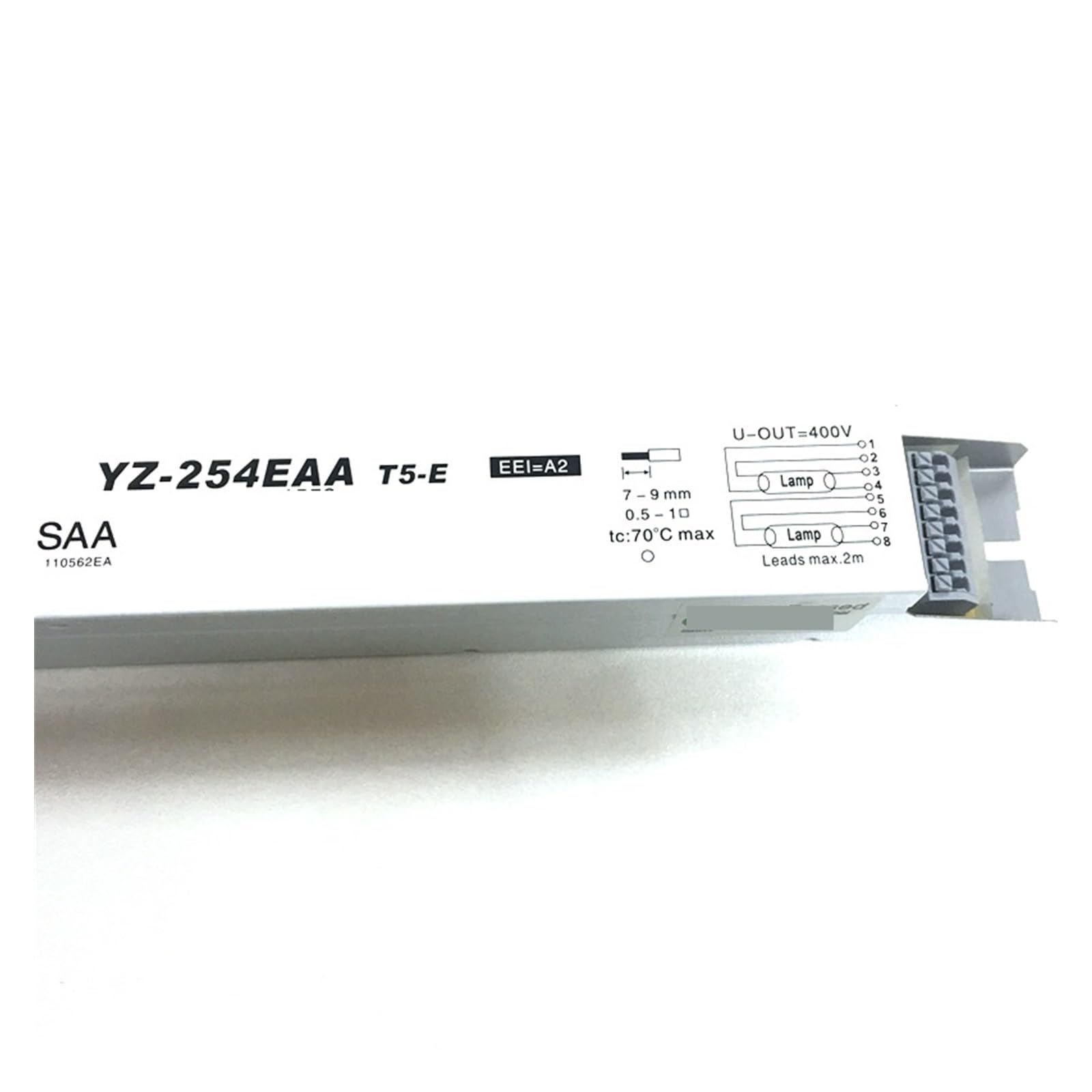Elektronisches Vorschaltgerät YZ-254EAA 220-240 V 2 * 54 W T5 Elektronische Vorschaltgeräte for HO-Röhren-Leuchtstofflampe Aquariumlampe