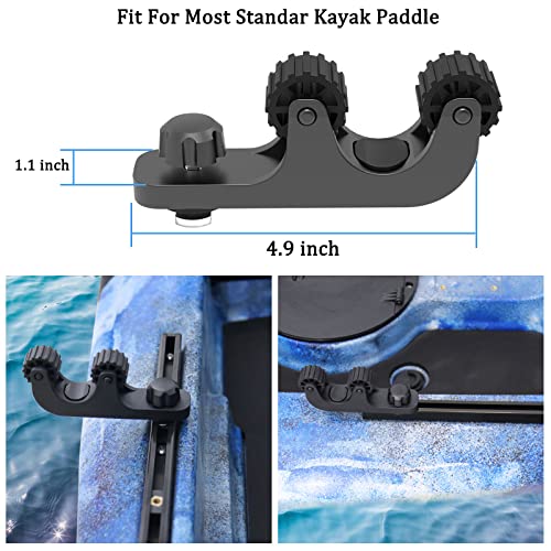 Huntury Kayak Paddle Holder, Kayak Track Mount Accessories, Kayak Oar