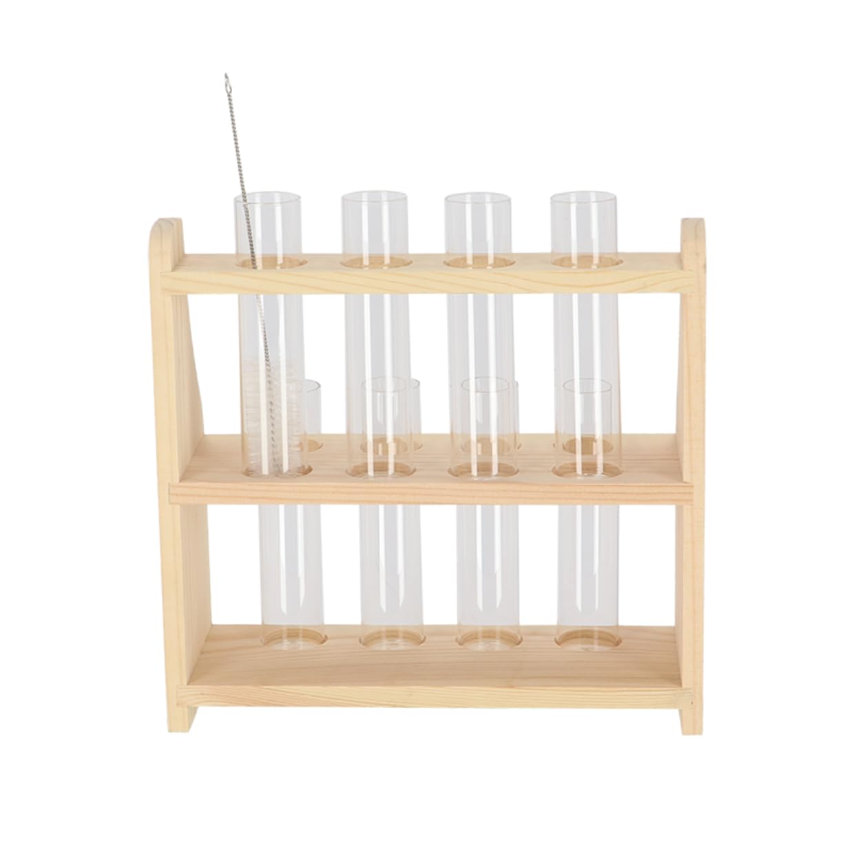 Portaprovette L, Supporto Compatto e Robusto per Provette, 24.3x8.5x24.1 cm