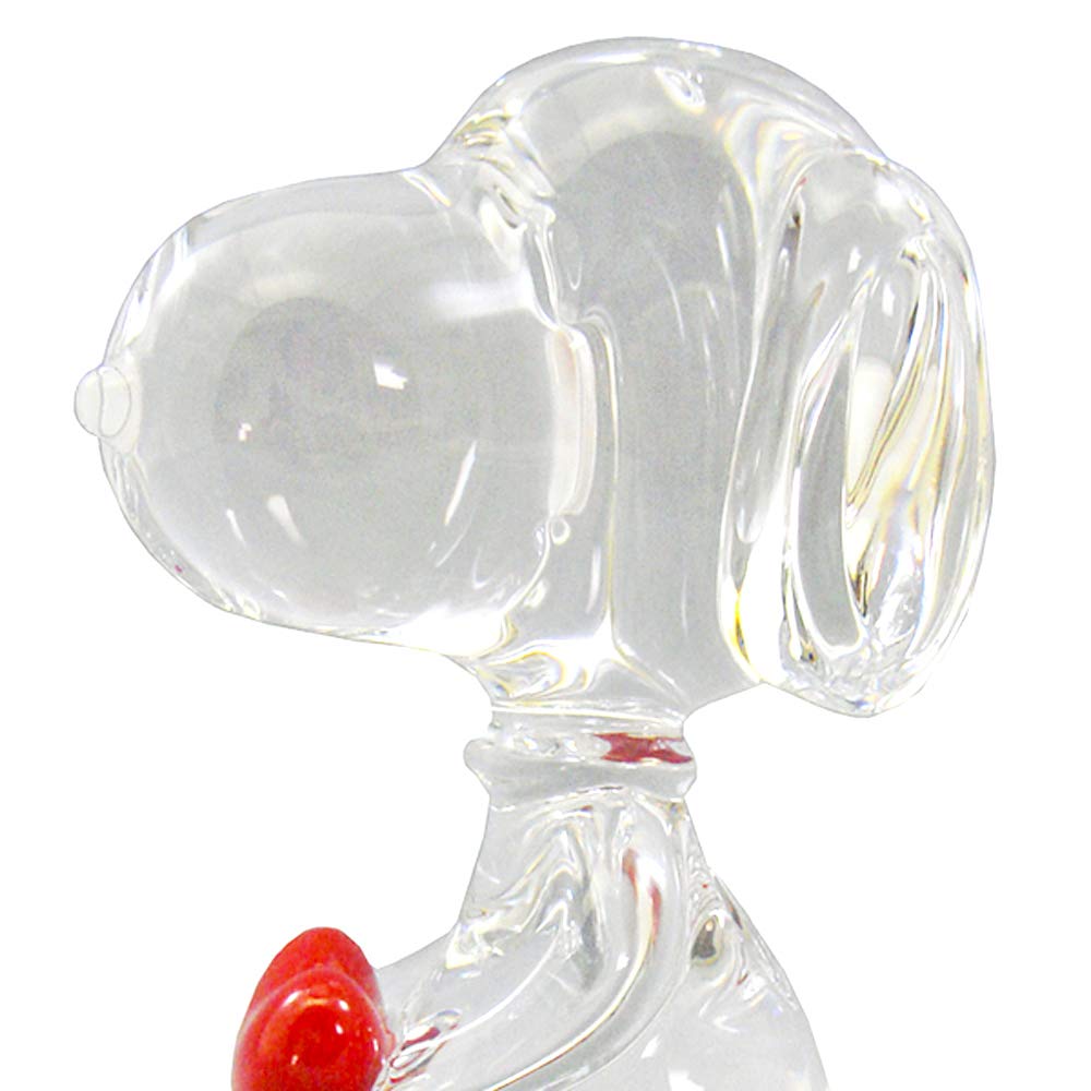バカラ Baccarat ハート スヌーピー Baccarat バカラ ハート スヌーピー 11.3cm 名入れ彫刻代込み