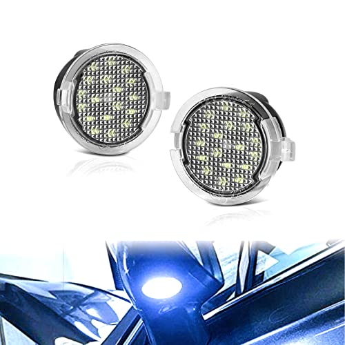 PGONE 2PC Full LED luz azul para espejo Ford F-150 y otros miniatura 5