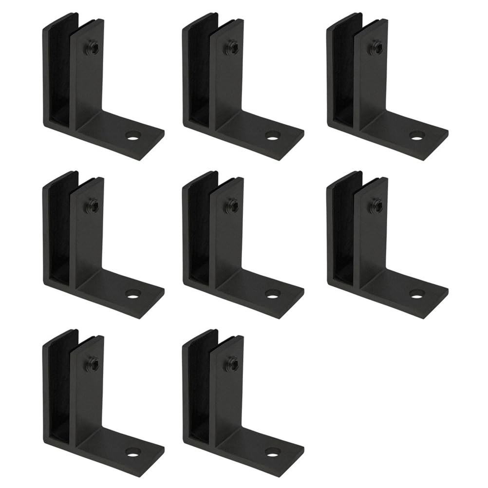 Abrazadera de vidrio acero inoxidable 304 de 180 grados para espesores de 15-20 mm, 8 piezas
