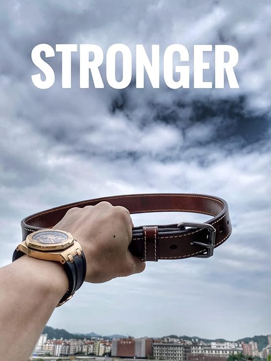 Leather Gun Belt for Men - 1.5" Heavy Duty Belt for Work CCW - Image 3