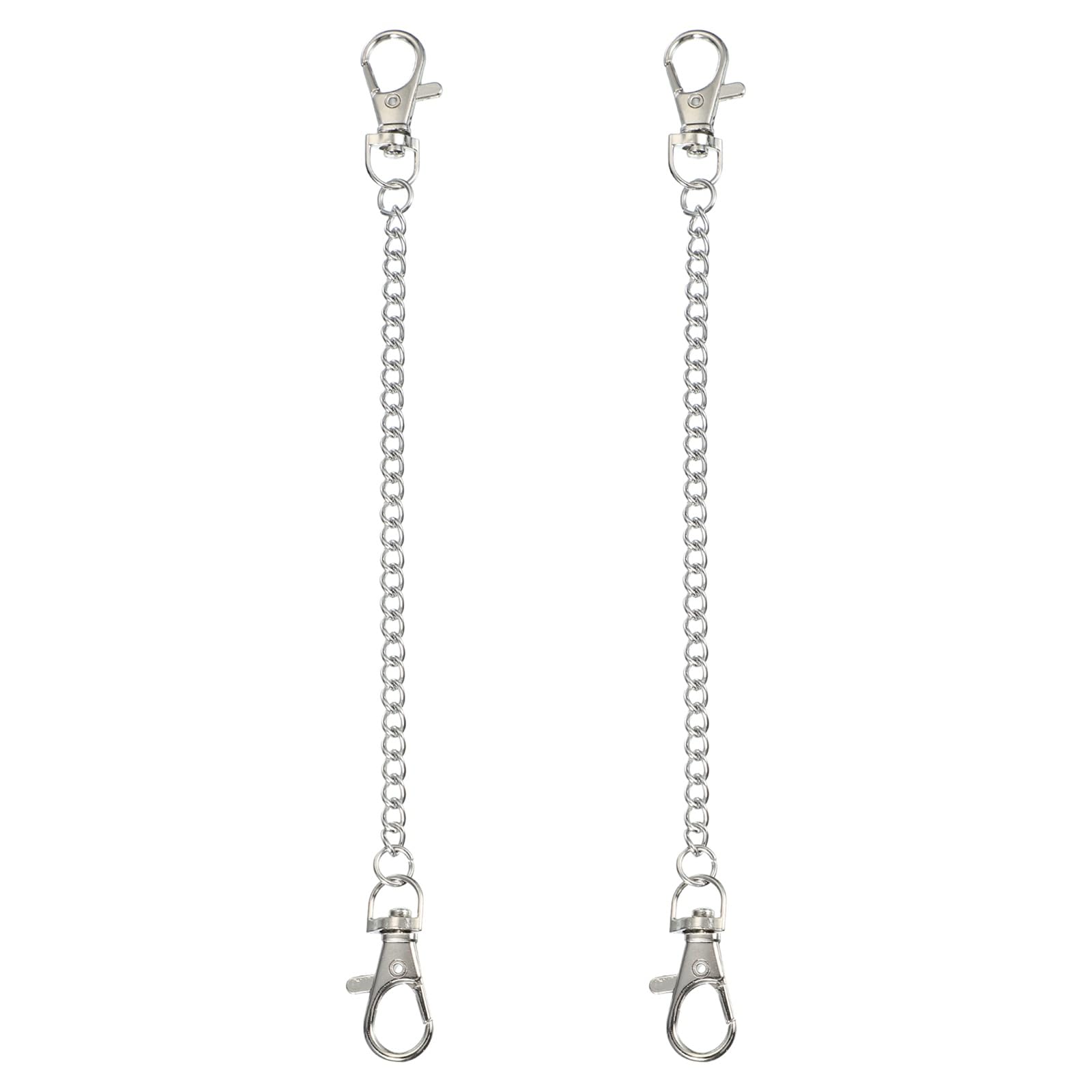 PATIKIL 2Pcs Hanging Chains with Clasp, 20cm Plant Hangers for Bird Feeders Planters Lanterns Wind Chimes Chalkboards and Ornaments, Silver