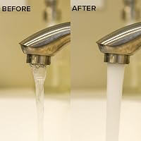 ILLUVA M24 Csapszűrő Szett - 3 db Rozsdamentes Acél Perlátor Vízszűrővel, Csapra Szerelhető Vízkeverő Fúvóka (24 mm Külső Menet) 5