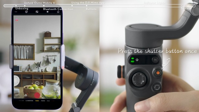 DJI OSMO Mobile 6 Smartphone Stabiliser in Three Axis for Phones