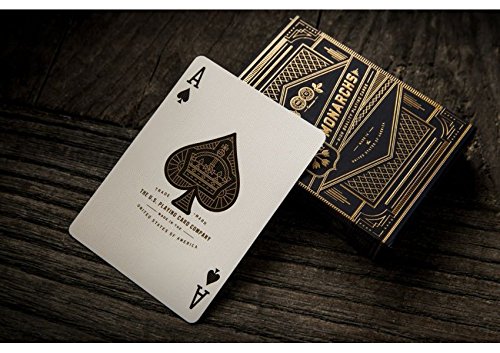 Cartas de Juego Monarchs Black Deck by Theory11 Cover