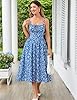 Women's Floral Cami Dress Ruched Bust A-Line Dress... #1