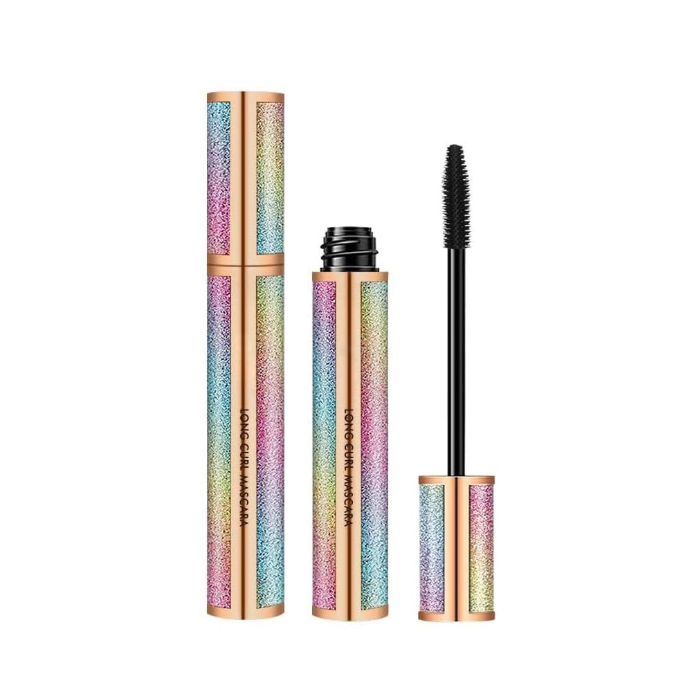 4D Silk Fiber Lash Mascara, Natural Smudge-proof & Waterproof Mascara, Black Thickening Lengthening Volume and Length No Clumping, Fuller Lashes, Lasting All Day