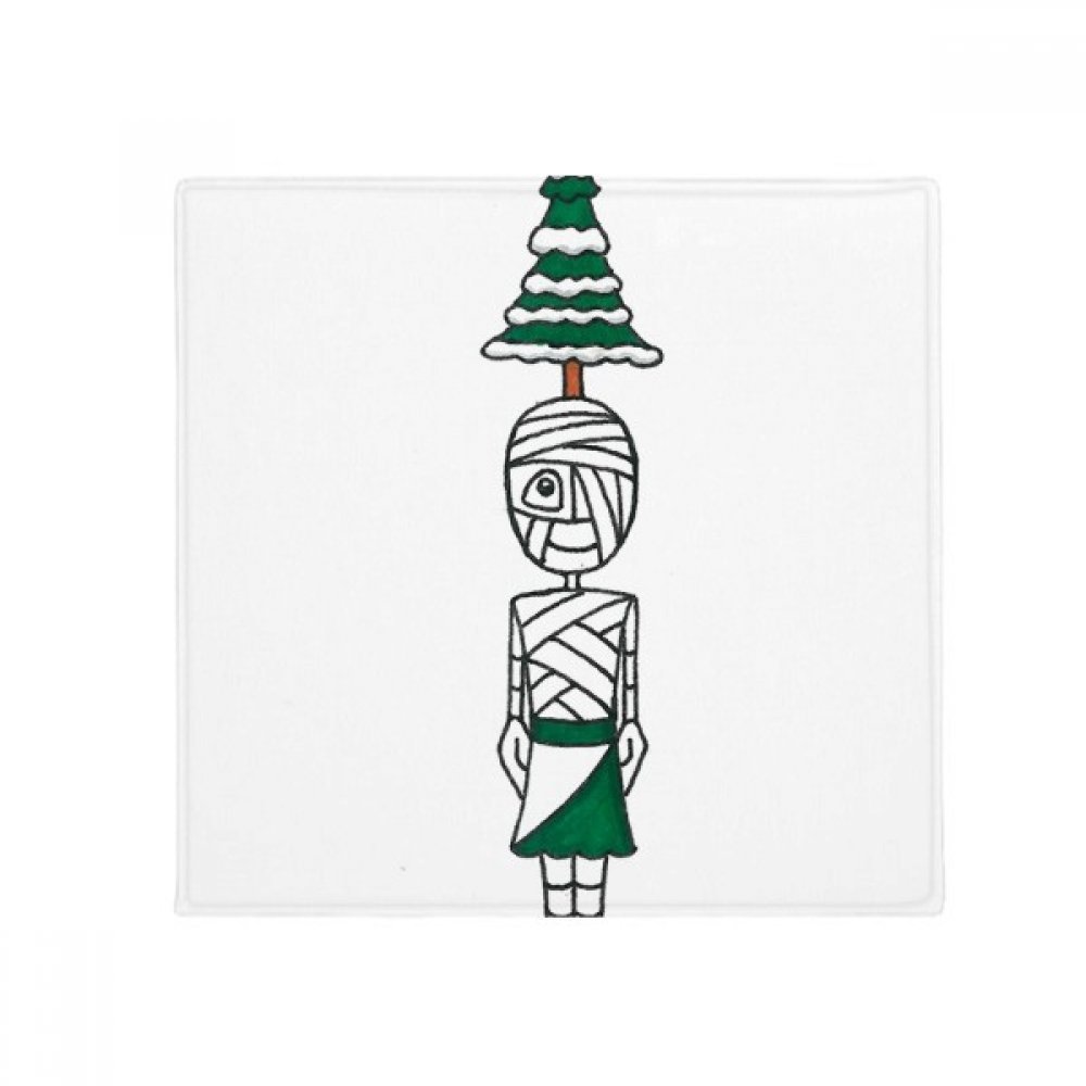 Tapis de sol Égypte momie Horus 50x50 cm antidérapant pour cuisine et salon