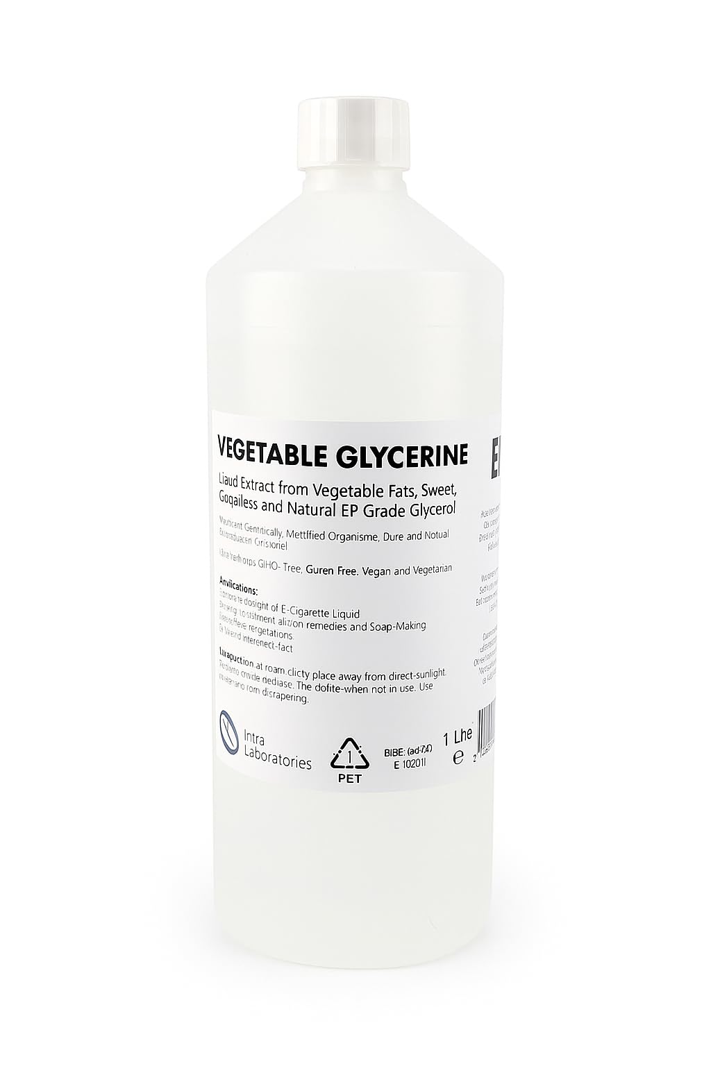 IntralabsVegetable Glycerine/Glycerol (1L) Ultra Pure Food Grade Liquid