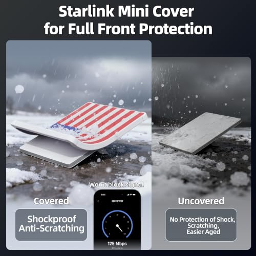 Image of Starlink Mini Cover, Starlink Mini Protective Cover from Scratching Flag
