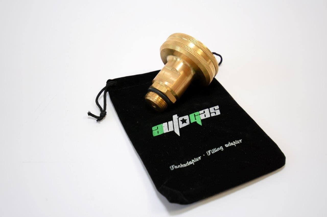 Dish Autogas LPG Camping Adaptor M21.8, including sinter filter and tank adapter bag