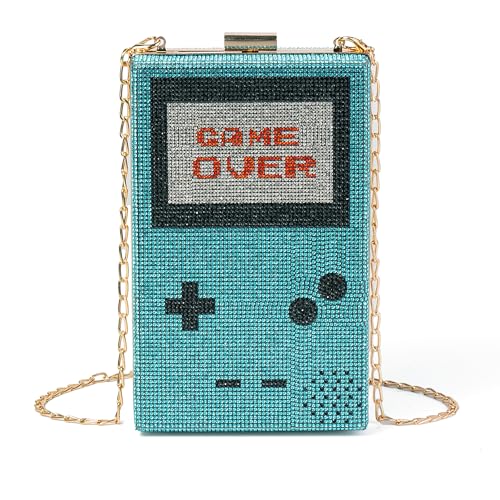 Image of Women Retro Crossbody Bag Rhinestone Fun Unique Evening Clutch Purses for Women